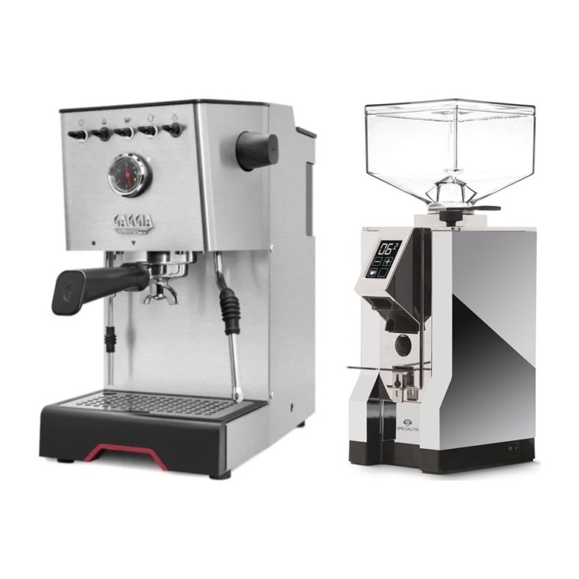 Gaggia Classic GT + Eureka Mignon Specialita, CR Chrome