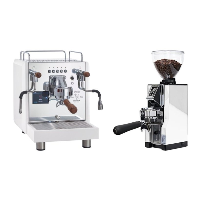 Bezzera DUO DE White + Eureka Mignon Libra 65 All Purpose, CR white