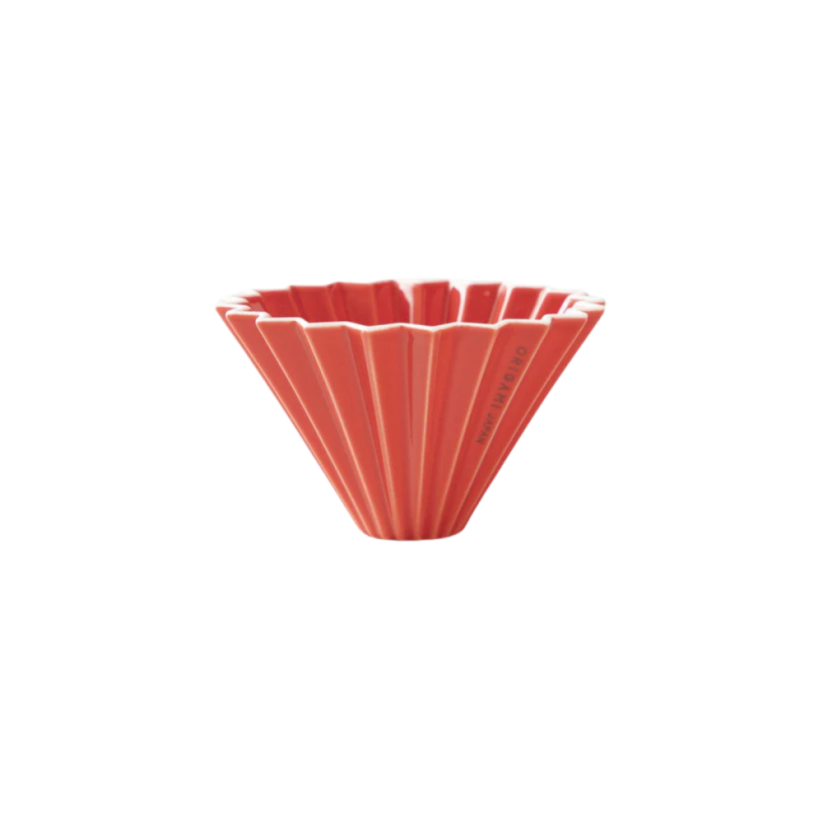 Origami keramický dripper S červený