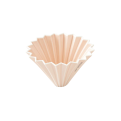 Origami keramický dripper M matně růžový
