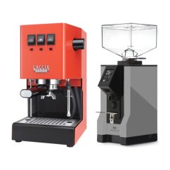 Gaggia Classic E24, oranžová + Eureka Mignon Specialita, BL Grey