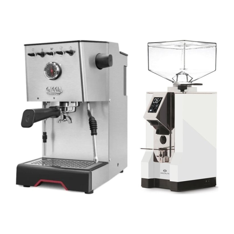Gaggia Classic GT + Eureka Mignon Specialita, CR White