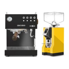 Ascaso Steel DUO PID Black + Eureka Mignon Specialita, CR Yellow
