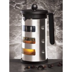 BERLINGERHAUS Konvice na čaj a kávu french press 600 ml Black Silver Collection
