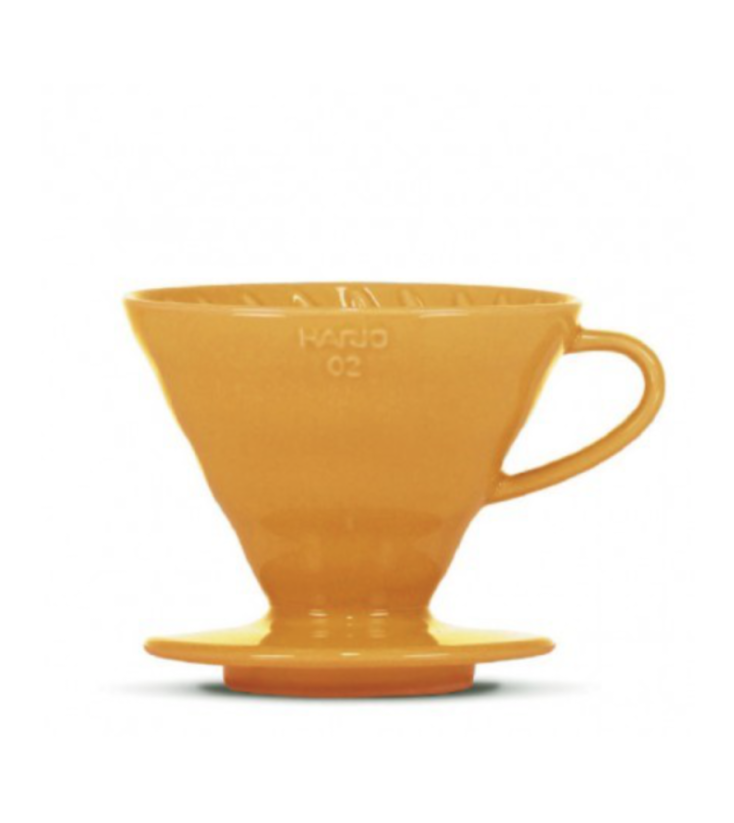 Hario keramický dripper V60-02 oranžový + 40 filtrů