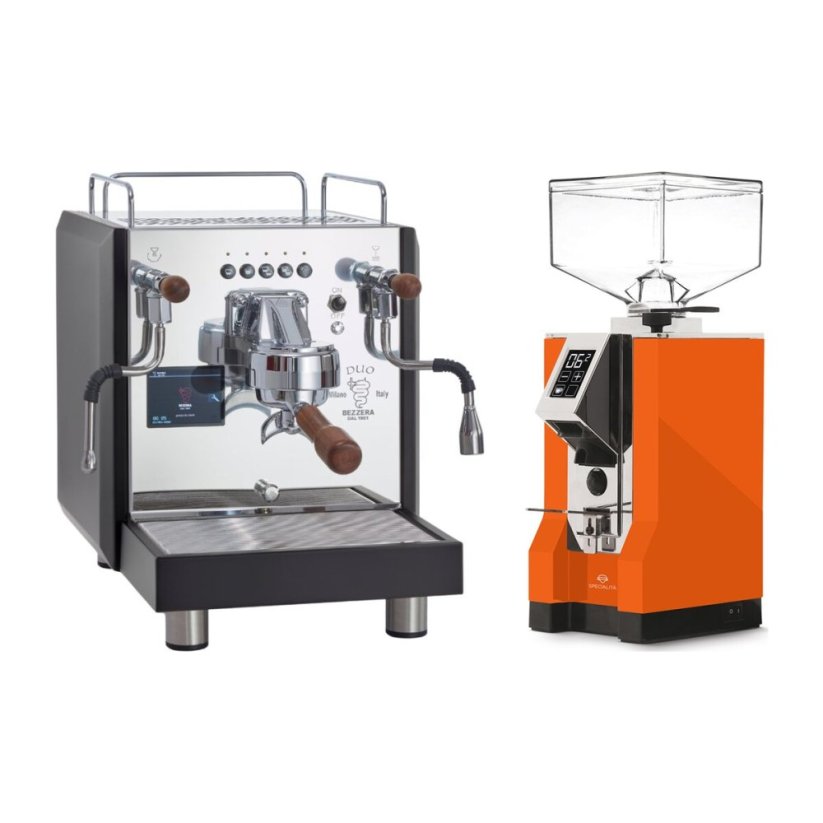 Bezzera DUO DE Black + Eureka Mignon Specialita, CR Orange
