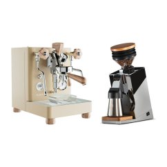 LELIT Bianca  V3  PL162T gold + Eureka Mignon Single Dose PRO, Chrome & Oak
