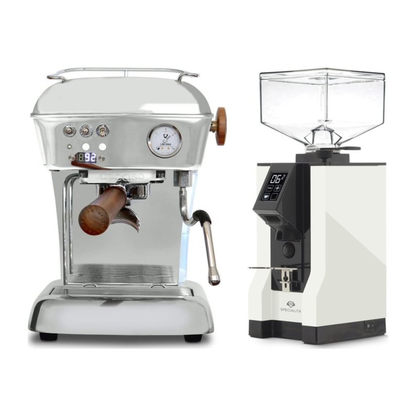 Ascaso DREAM PID leštěný hliník + Eureka Mignon Specialita, BL White