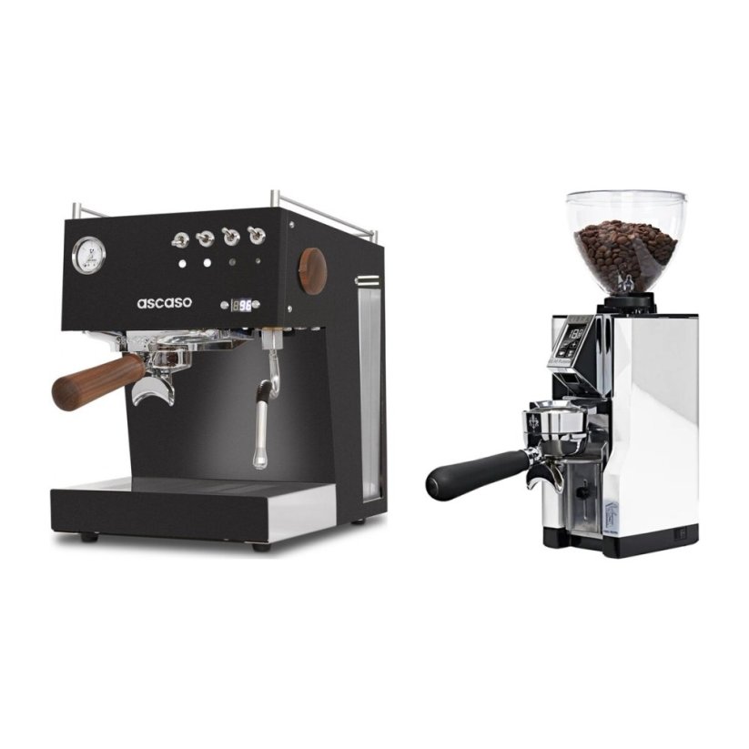 Ascaso Steel Uno PID black + Eureka Mignon Libra 65 All Purpose, CR biela