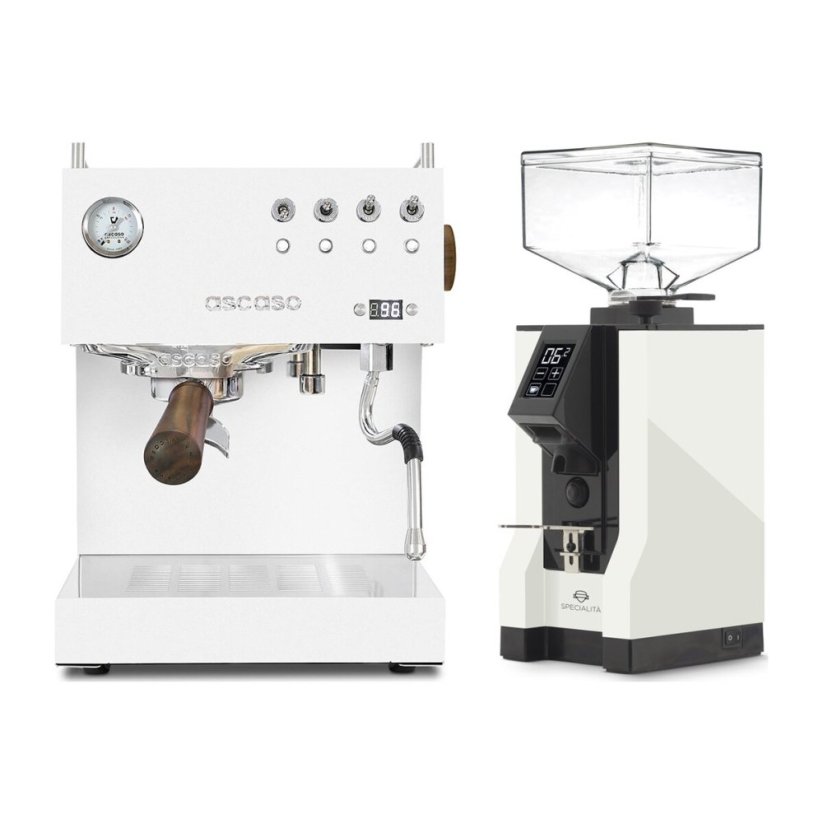 Ascaso Steel DUO PID White + Eureka Mignon Specialita, BL White