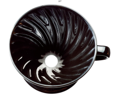 Hario Kasuya keramický dripper V60-02 černý