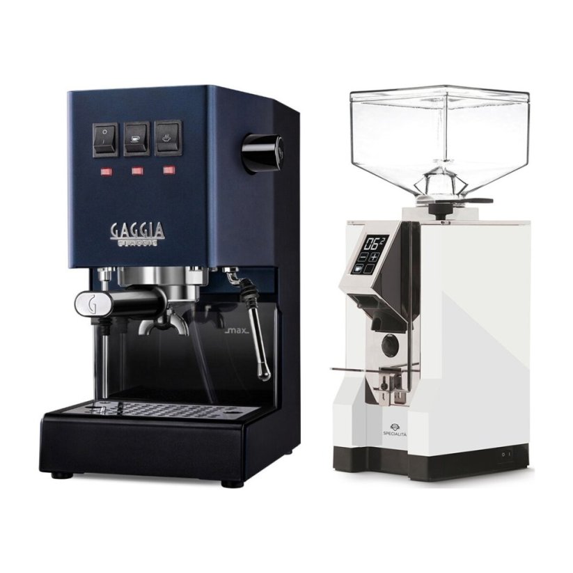 Gaggia Classic E24, modrá + Eureka Mignon Specialita, CR White