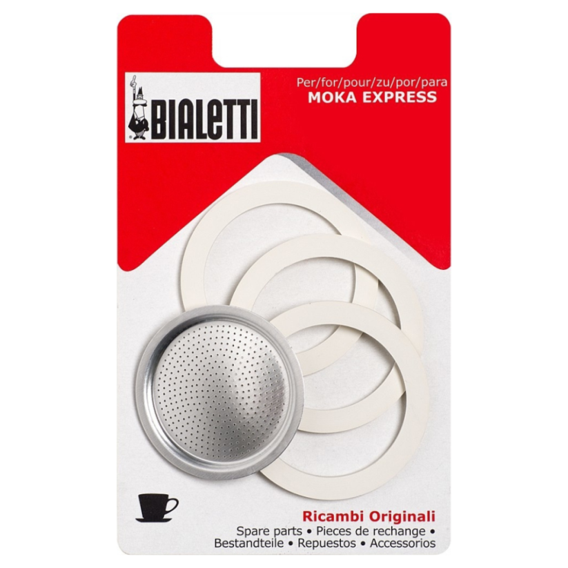 Sada těsnění a filtr na Moka Express