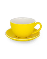 Epic šálek+podšálek 230 ml žlutý 6 ks
