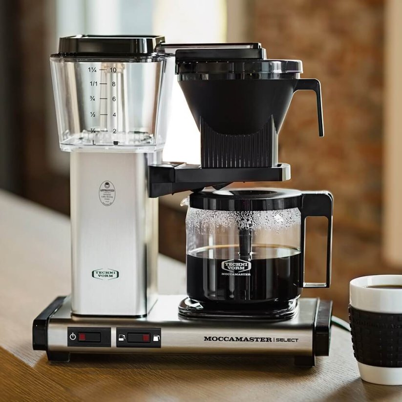 Kávovar Moccamaster KBG Select matný strieborný