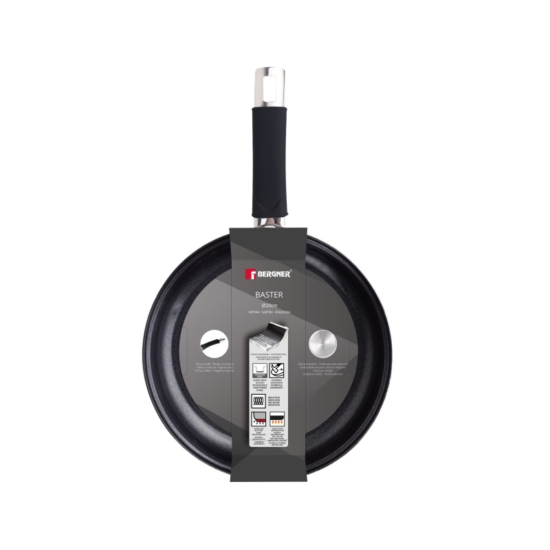 BERGNER Pánev s nepřilnavým povrchem BASTER 20 cm nerez