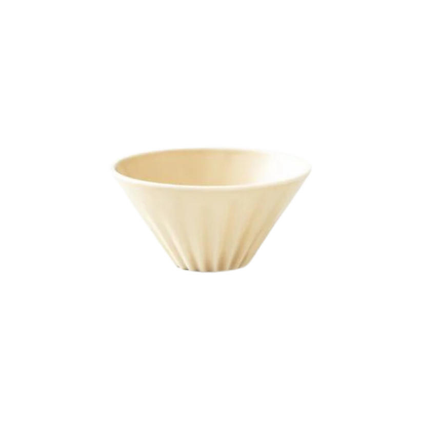 Origami keramický dripper na čaj mat. béžový