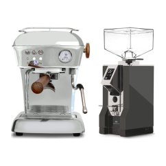 Ascaso DREAM PID leštěný hliník + Eureka Mignon Specialita, CR Anthracite