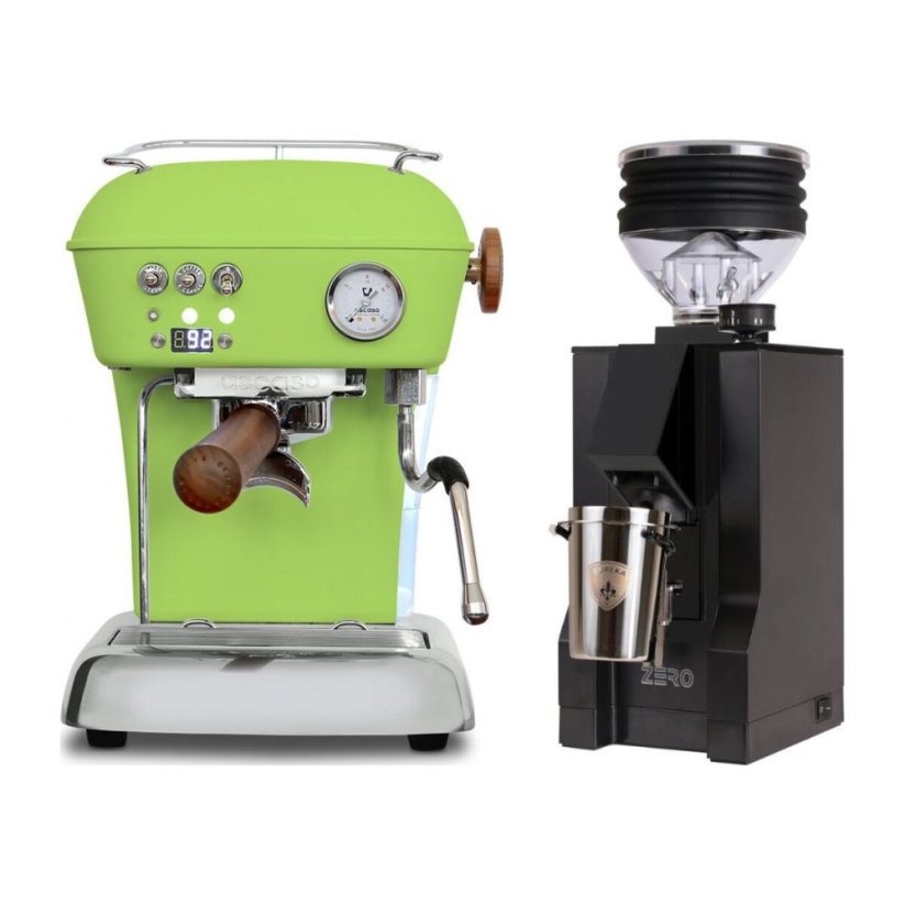 Ascaso DREAM PID Fresh Pistachio + Eureka Mignon Zero, BL Black
