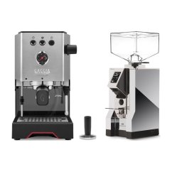 Gaggia Classic Up stříbrná + Eureka Mignon Specialita, CR Chrome