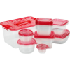 EXCELLENT HOUSEWARE Dóza na potraviny JUMBO sada 27 ks červená