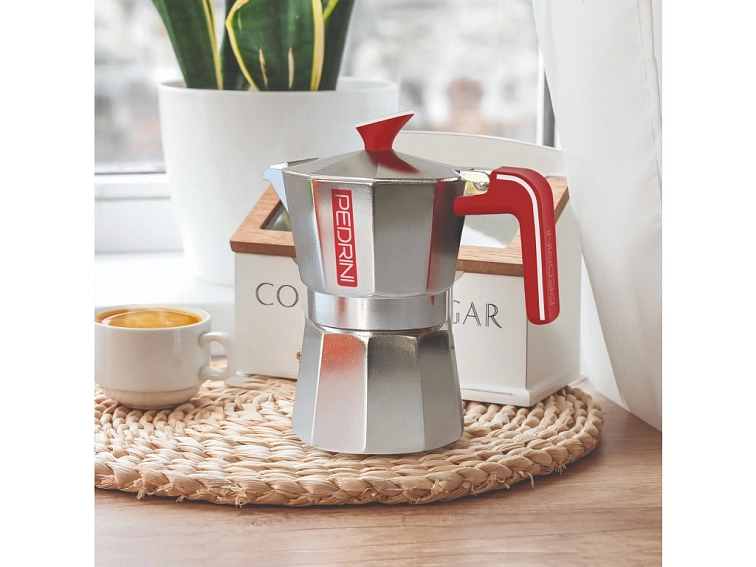 Moka konvička Pedrini Ecomoka - Velikost porce moka: 6 porcí