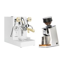 Lelit Mara PL62X V2, white + Eureka Mignon Zero 65 Speedy ALL PURPOSE white