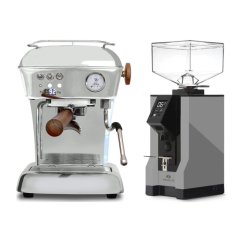 Ascaso DREAM PID leštěný hliník + Eureka Mignon Specialita, BL Grey