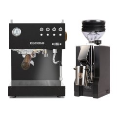 Ascaso Steel DUO PID Black + Eureka Mignon Zero, CR black