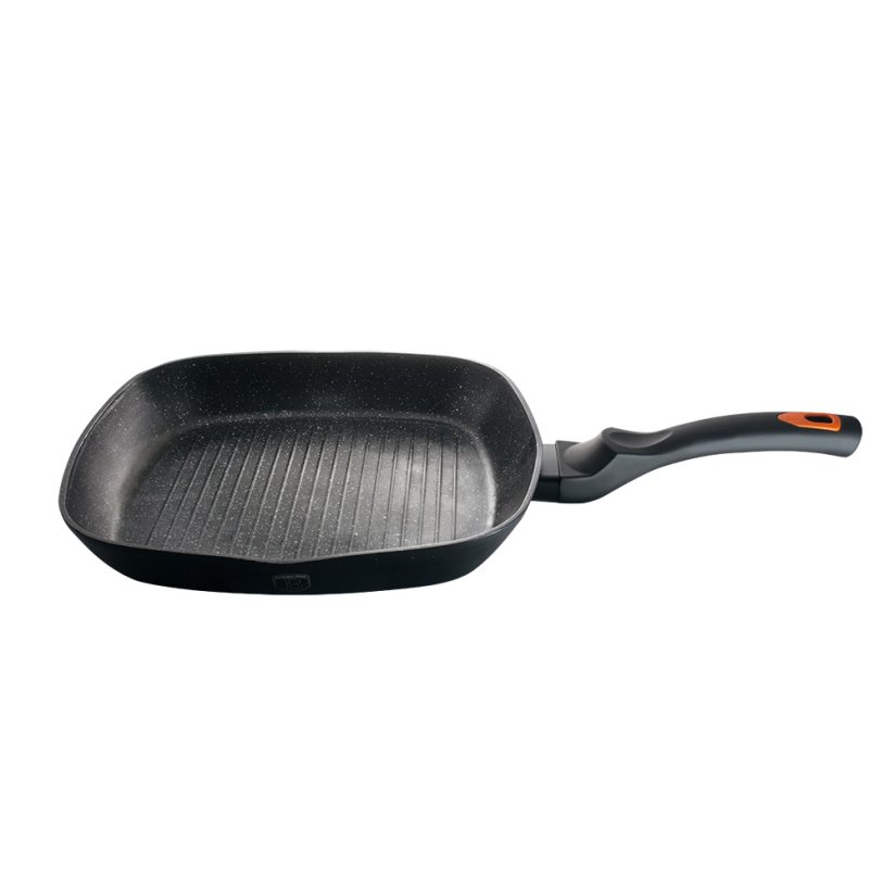BERLINGERHAUS Pánev grilovací s mramorovým povrchem Granit Diamond Line 28 cm