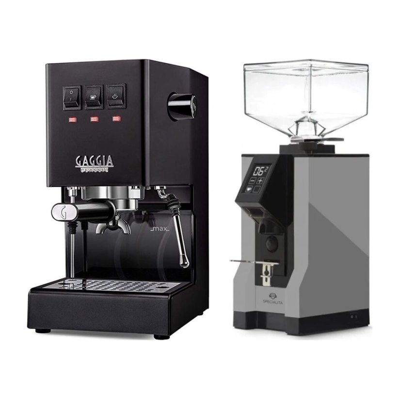 Gaggia Classic E24, černá + Eureka Mignon Specialita, BL Grey