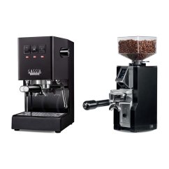 Gaggia Classic E24, černá + Eureka Mignon Libra, CR black