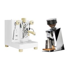 LELIT Bianca V3 PL162T white + Eureka Mignon Zero 65 Speedy ALL PURPOSE chrome