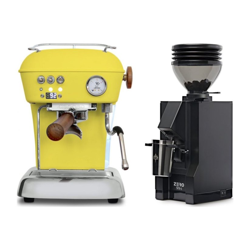 Ascaso DREAM PID Sun Yellow + Eureka Mignon Zero 55s black