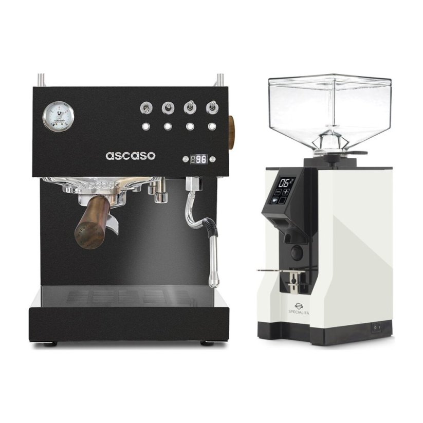 Ascaso Steel DUO PID Black + Eureka Mignon Specialita, BL White