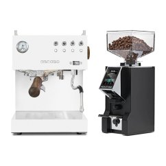 Ascaso Steel DUO PID White + Eureka Mignon Specialita Smart, CR black