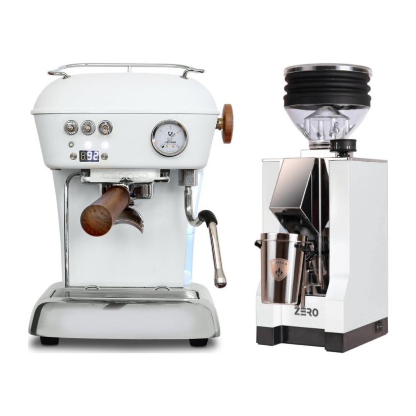 Ascaso DREAM PID Cloud White + Eureka Mignon Zero, CR white