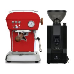 Ascaso DREAM PID Love Red + Eureka Mignon Manuale, BL black