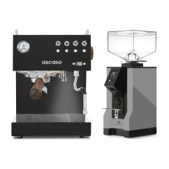 Ascaso Steel DUO PID Black + Eureka Mignon Specialita, BL Grey