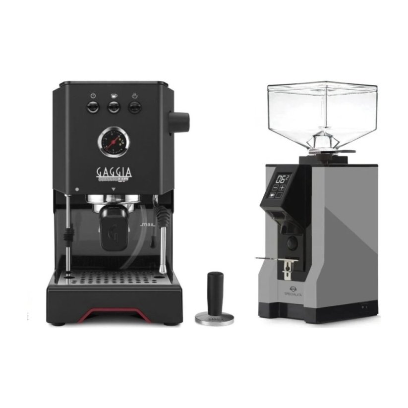 Gaggia Classic Up černá + Eureka Mignon Specialita, BL Grey