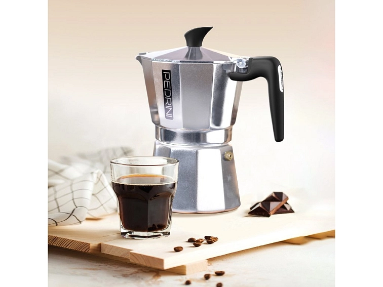 Moka kanvička Pedrini Aroma Chic - Velikost porce moka: 3 porce