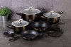 BERLINGERHAUS Pánev grilovací s mramorovým povrchem 28 cm Shiny Black Collection