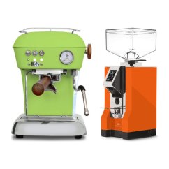 Ascaso DREAM PID Fresh Pistachio + Eureka Mignon Specialita, CR Orange
