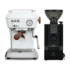 Ascaso DREAM PID Cloud White + Eureka Mignon Manuale, BL black