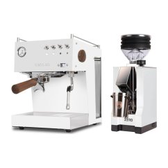 Ascaso Steel Uno PID white + Eureka Mignon Zero, CR white