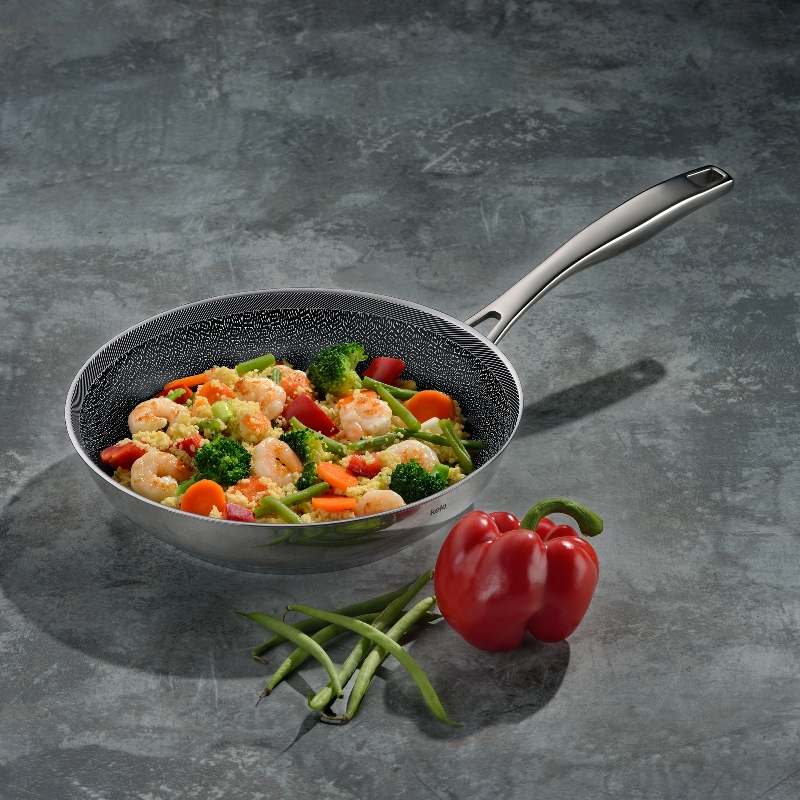 KELA Pánev Flavoria nerez 18/10 s nepřilnavým povrchem 24 cm