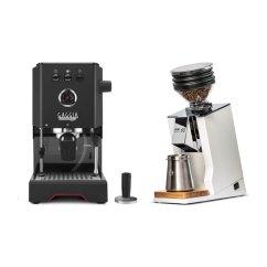 Gaggia Classic Up černá + Eureka Mignon Zero 65 Speedy ALL PURPOSE white
