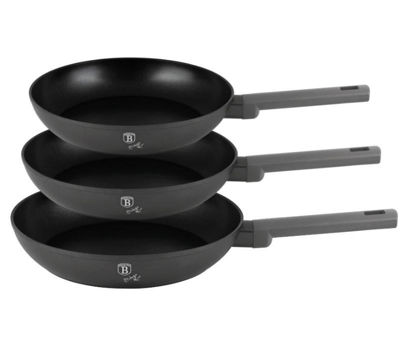 BERLINGERHAUS Sada pánví s titanovým povrchem 3 ks Antracit Collection