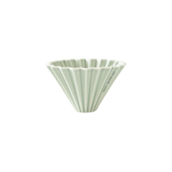 Origami keramický dripper S matně zelený