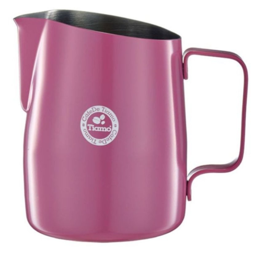 Tiamo konvička na mléko 450 ml růžový